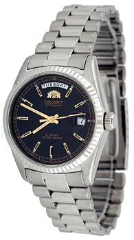 Orient #2EV03001B Men's Classic Day/Date Stainless Steel Self Winding Automatic Watch