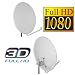 Antenne Opticum SAT Schüssel 80 cm Alu, LH-80 Hellgrau NEU FullHD HDTV