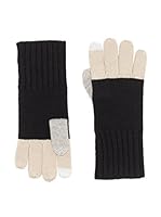 Marc by Marc Jacobs Guantes de Lana Key Item (Negro / Rosa Palo)
