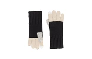 Marc by Marc Jacobs Guantes de Lana Key Item (Negro / Rosa Palo)