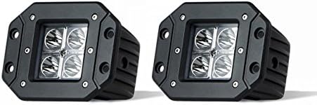 2x WorX 20w Work Light - Spot Beam LED (Flush Mount)