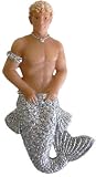 December Diamonds Zircon Rhinestone Studded Merman Magnet with Sculpted Pecs & Abs!