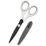 プラス はさみ フィットカットスリムスタイル フッ素 SC-160SF ホワイト/グレー34-159 プラス はさみ フィットカットスリムスタイル フッ素 SC-160SF ホワイト/グレー34-159