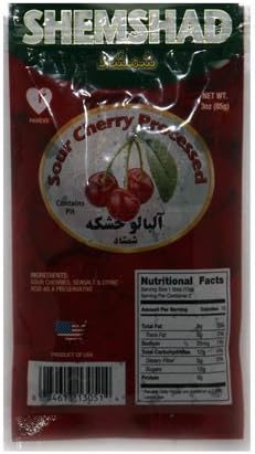 Dried Sour Cherry Fruit Roll (Pack of 3) by Shemshad