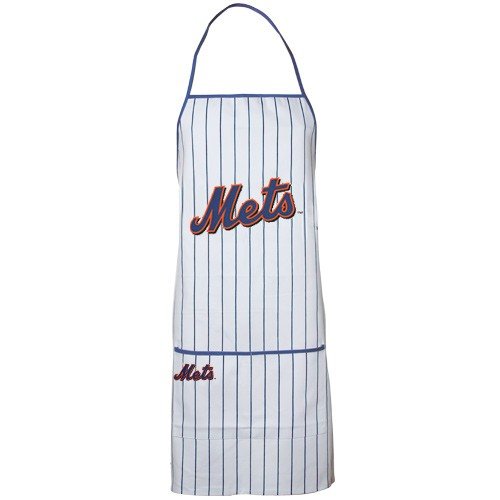 New York Mets White Pinstripe BBQ Apron