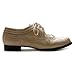 Ollio Women's Shoe Lace Up Low Heels Wingtip Dress Oxford
