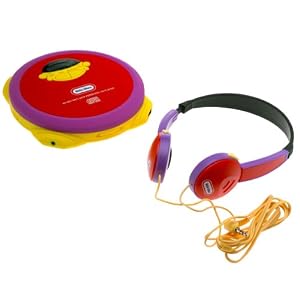 Little Tikes 60 Second Antiskip Personal CD Player - Red, Purple and Yellow