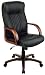 Executive Leather Chair w/ Wood Finish WD-5730
