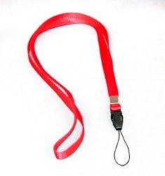 CTCStore Detachable Nectstrap/Lanyard for Cell Phone & MP3 (Red)