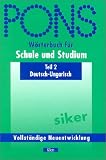 PONS W�rterbuch f�r Schule und Studium Ungarisch