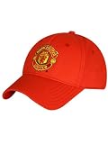 OFFICIAL MANCHESTER UNITED FC CREST BASEBALL CAP Red