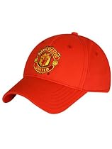 Manchester United Official Branded Team Baseball Hat Red