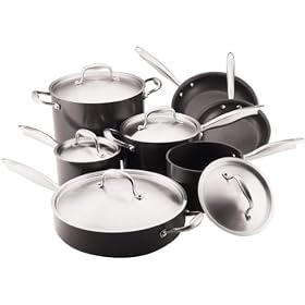 Anolon Titanium Non Stick Dishwasher Safe 12-Piece Cookware Set by Anolon