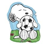 Snoopy w/ Soccer Ball Shaped Mylar Balloon 28
