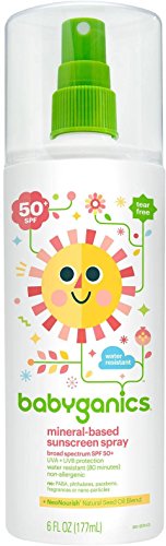 Babyganics Mineral Based Sunscreen Spray, SPF 50+ 6 oz