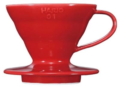 Hario Coffee Dripper V60 Size 01 Red Ceramic