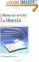 How to Write a Thesis