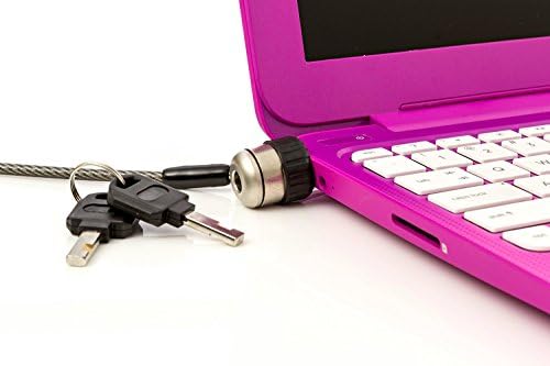 Laptop Cable Lock - 6ft Cable - 2 Keys - Notebook &amp; Computer Security Anti-Theft PC Locking Kit