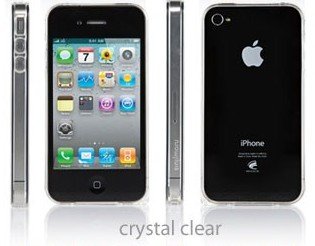 Sinjimoru InLite Ultra Thin 0.9mm Bumper Case for iPhone 4S & 4 AT&T Sprint Verizon - CRYSTAL CLEAR
