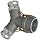 Dixon 200YDAAAL Aluminum Cam and Groove Hose Fitting, Wye, 2" Coupling