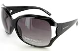 Women's Nine West Black Large Sunglasses Gradient UV