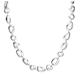 Zina Sterling Silver Geometric Necklace, 17"