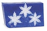 Primal Elements - Snowflakes Handmade Vegetable Glycerin Bar Soap (Fresh and Minty Scent) - 6.8 oz.