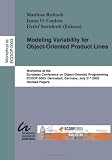 Modeling Variability for Object-Oriented Product Lines.