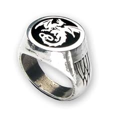 Wyverex Dragon Signet Ring - Alchemy Gothic Ring