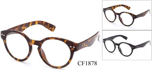 IG Unisex Vintage Retro Designer John Lennon Inspired Oversized Round Clear Lens Fashion Glasses