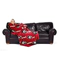 Georgia Bulldogs Adult Comfy Throw Blanket with Sleeves