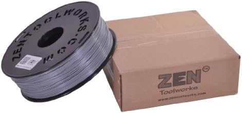 Zen ToolworksTM 3D Printer 1.75mm Silver ABS Filament 1kg (2.2lbs) Spool