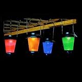 from Artis Set of 4 Solar String Coloured Garden Lantern Lights