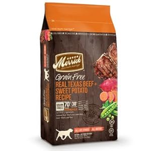 Merrick Grain Free Real Texas Beef/Sweet Potato Pet Food, 25-Pound