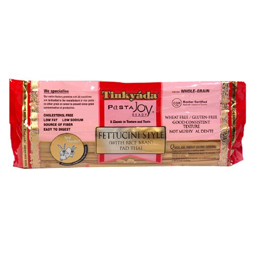 Tinkyada Brown Rice Fettuccini Style with Rice Bran, 14-Ounce Packages (Pack of 12)