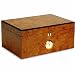 100 Cigar Humidor Marble Wood Finish With Hygrometer