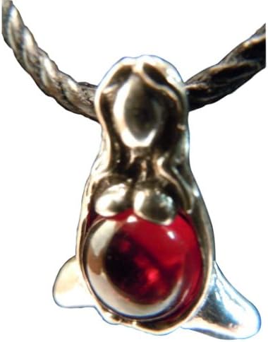 Goddess of Abundance Garnet and Sterling Necklace