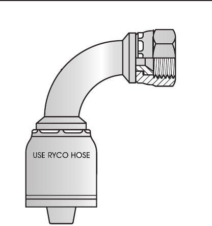 0609 JIC Female 90 Degree Bend, T200 Bitelok