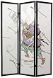 Men's Male Guy Furniture Room Divider - 6ft. Samurai Warrior Japanese Art Print Shoji Folding Privacy Floor Screen