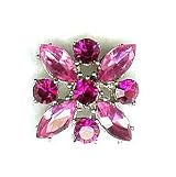 Fuchsia X-Style 2-Hole Slider Beads