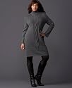 INC International Concepts Plus Size Dress, Long Sleeve Cable Knit