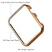 Apple Watch Case(38MM), Bandmax Lightweight Women's Rose Gold Plated Hard Protective Case for Apple Watch/Watch Sport/Watch Edition