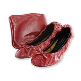 Sidekicks Patents Foldable Flats in Red - Large