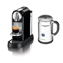                     						Nespresso D111-US-BK-NE1 Citiz Espresso Maker (Black) Bundle with Nespresso Aeroccino Plus