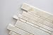 White Onyx Random Strip Mosaic Tile, Cross-Cut, Polished - Sample