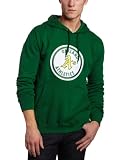 MLB Men's Oakland Athletics 1987 Cooperstown Felt Tek Patch Long Sleeve Hooded Fleece Pullover (Kelly Green, Medium)