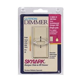 Lutron ELECTRONICS S-1000H-IV "SKYLARK" SLIDE DIMMER 1000W - IVORY