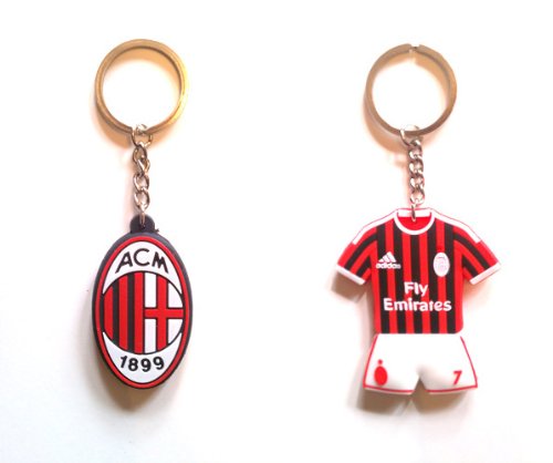 AC Milan & Alexandre Pato #7 Home Jersey Keychain