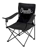 On The Edge Marketing OTE-810041 Chevelle Black Folding Chair