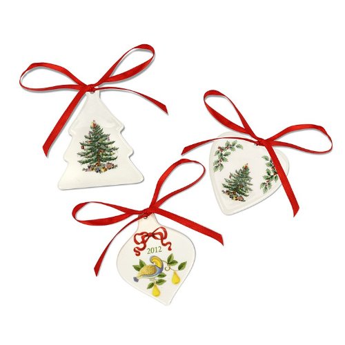 Spode Christmas Tree S/3 Ornaments